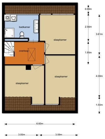 Floorplan - Herenweg 76, 8023 DB Zwolle